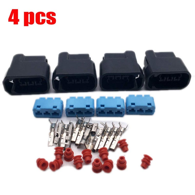 LIZAPUS 4PCS Compatible with Honda S2000 F20 F22 3-Pin Ignition Coil Pack Connector Plug Housing - Image 4